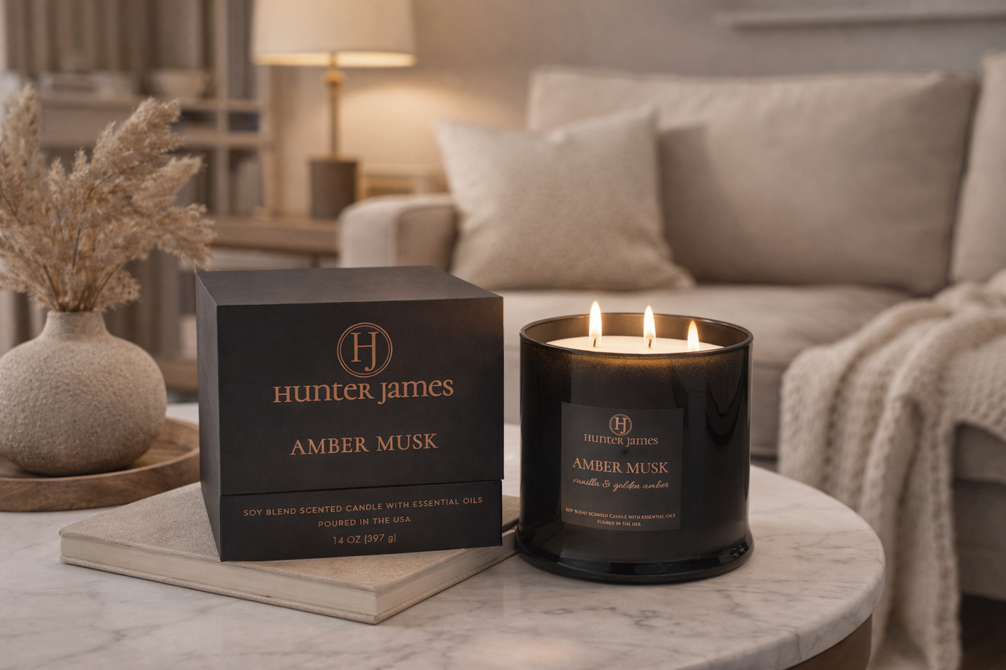 Amber Musk Candle