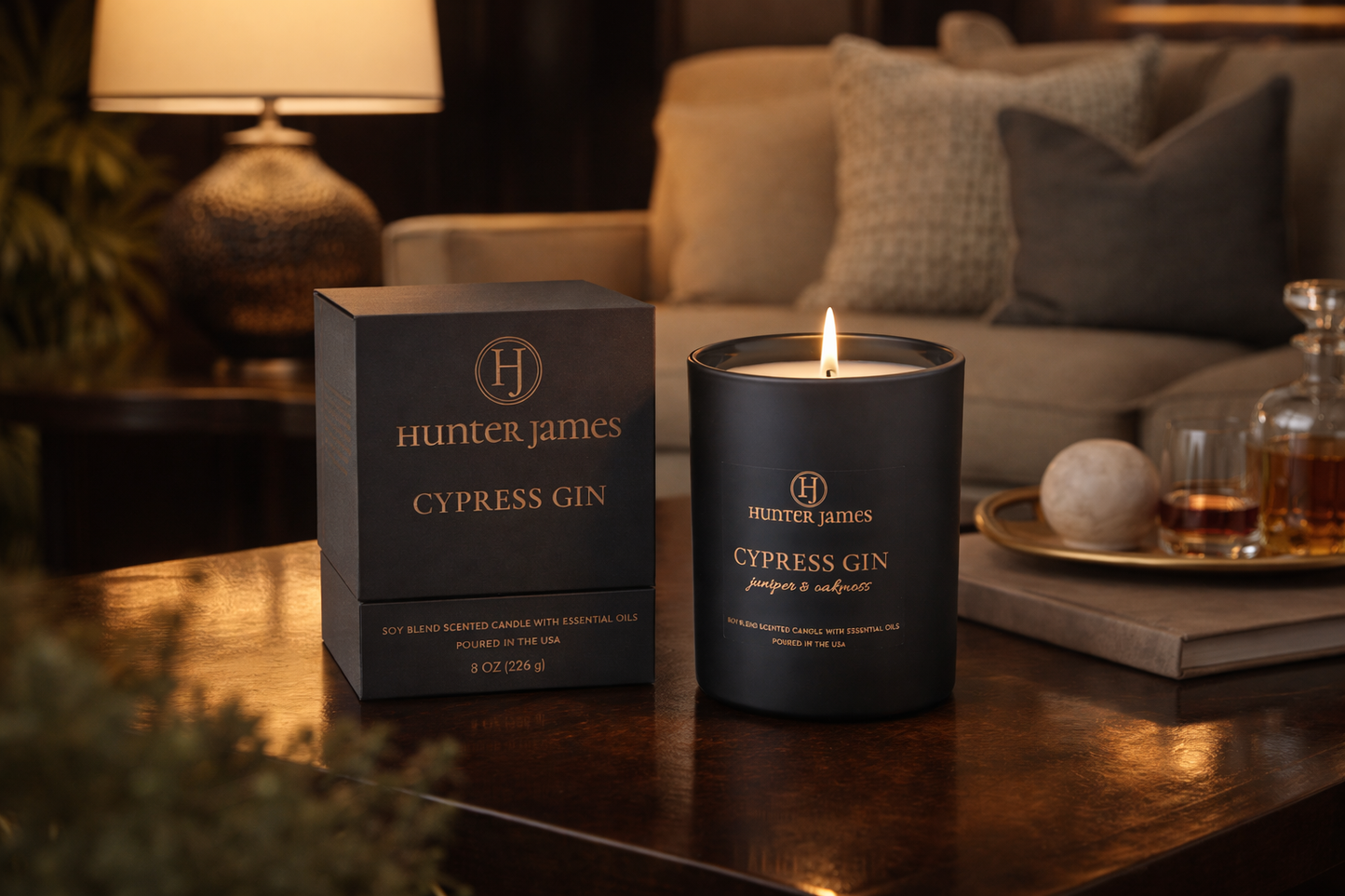 Cypress Gin Candle