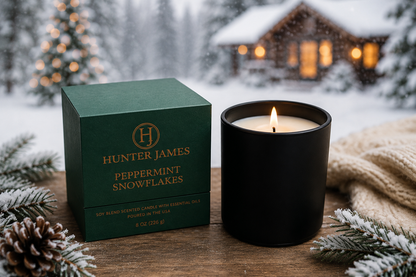Peppermint Snowflakes Candle