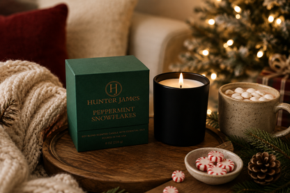 Peppermint Snowflakes Candle